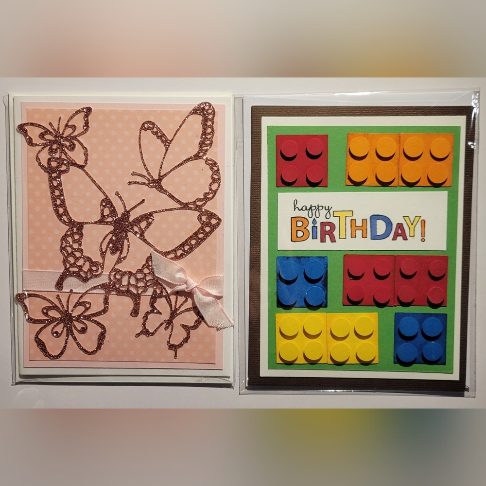 10 Hand Crafted Cards - Picture 2 of 6